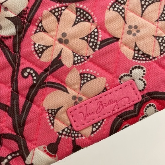 Vera Bradley Double zip Cosmetic Bag in Blush Pink Design new with tags - Picture 2 of 13